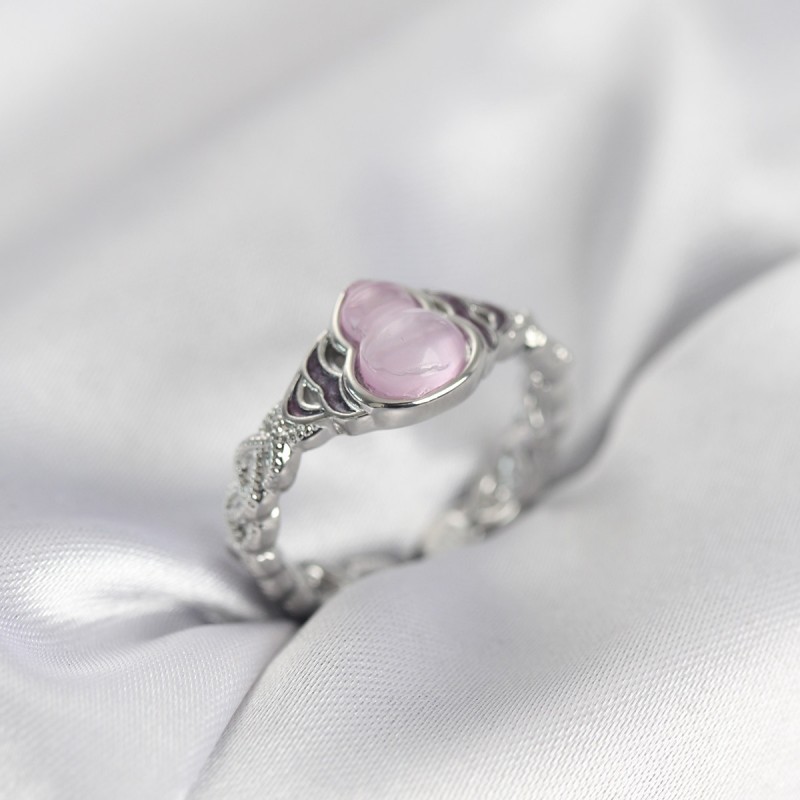 Gümüş Renk Pembe Damla Model Kadın Yüzük Gümüş Renk Pembe Damla Model Kadın Yüzük