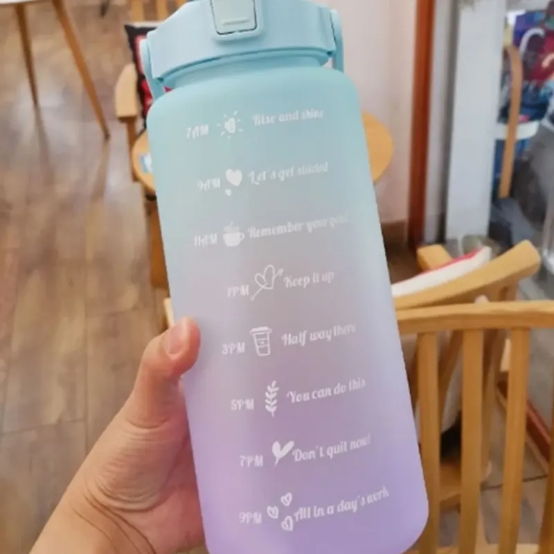 Günlük Motivasyon Su Matarası 2 Litre Günlük Motivasyon Su Matarası 2 Litre