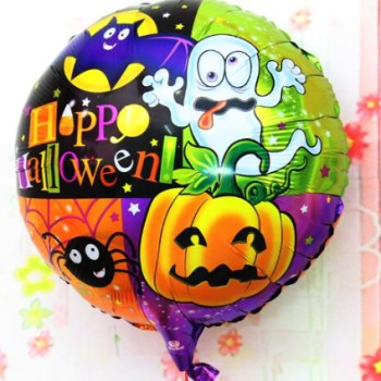 Halloween Örümcekli Kabaklı Folyo Balon 18 inç Halloween Örümcekli Kabaklı Folyo Balon 18 inç