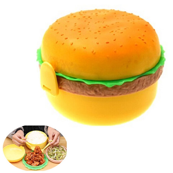 Hamburger Tasarımlı Beslenme Kabı Hamburger Tasarımlı Beslenme Kabı