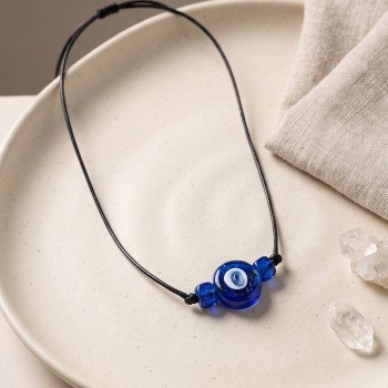 Handmade Bohem Mavi Nazar Kolye