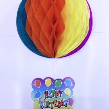 Happy Birthday Kağıt Süsü 55 cm Happy Birthday Kağıt Süsü 55 cm