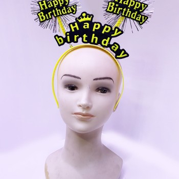 Happy Birthday Neon Sarı Tacı Happy Birthday Neon Sarı Tacı