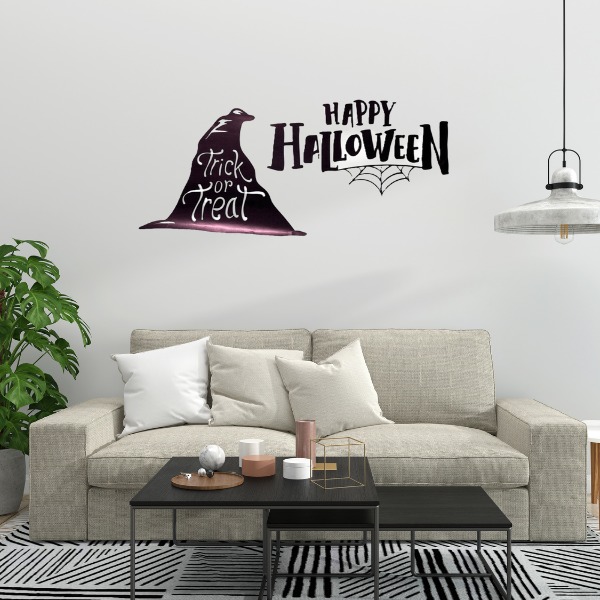 Happy Halloween Temalı Duvar Stickerı Happy Halloween Temalı Duvar Stickerı