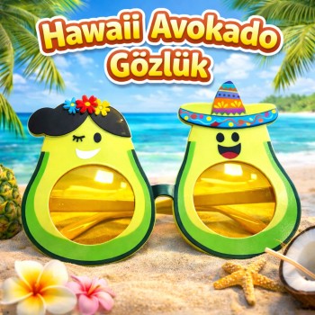 Hawaii Temalı Avokado Gözlük Hawaii Temalı Avokado Gözlük