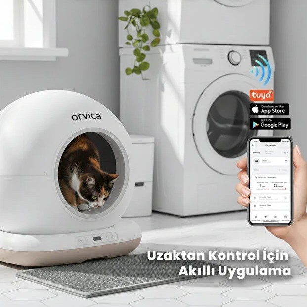 HD Kameralı Akıllı Kedi Tuvaleti HD Kameralı Akıllı Kedi Tuvaleti