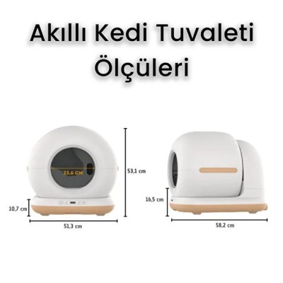 HD Kameralı Akıllı Kedi Tuvaleti HD Kameralı Akıllı Kedi Tuvaleti