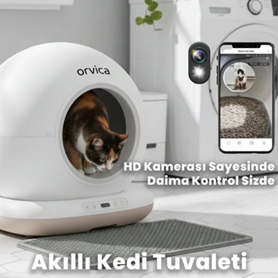 HD Kameralı Akıllı Kedi Tuvaleti HD Kameralı Akıllı Kedi Tuvaleti