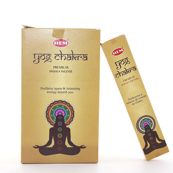 Hem Yog Chakra Masala Aromalı Çubuk Tütsü Hem Yog Chakra Masala Aromalı Çubuk Tütsü