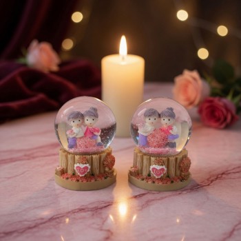 Işıklı Mini Kar Küresi - Çift Temalı - Pilli - Dekoratif - Romantik Hediyelik Işıklı Mini Kar Küresi - Çift Temalı - Pilli - Dekoratif - Romantik Hediyelik