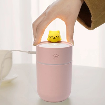 Isınan Kedi Mini USB Sessiz Hava Nemlendiricisi Isınan Kedi Mini USB Sessiz Hava Nemlendiricisi