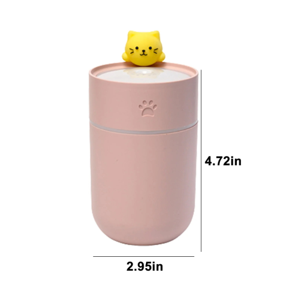 Isınan Kedi Mini USB Sessiz Hava Nemlendiricisi Isınan Kedi Mini USB Sessiz Hava Nemlendiricisi