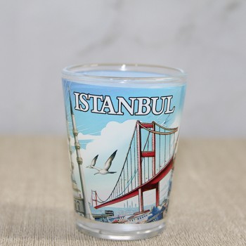 İstanbul Temalı Cam Shot Bardak İstanbul Temalı Cam Shot Bardak