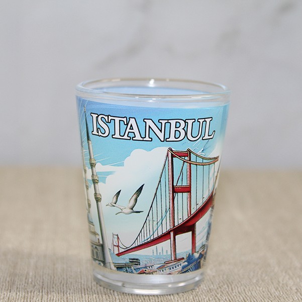 İstanbul Temalı Cam Shot Bardak İstanbul Temalı Cam Shot Bardak