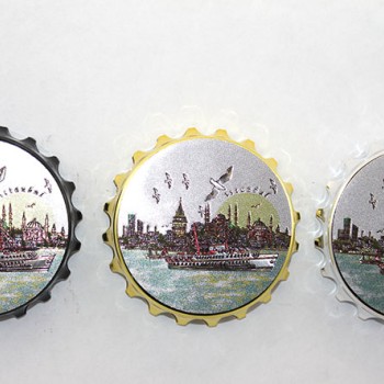 İstanbul Temalı Gazoz Kapağı Magnet - Model 1 İstanbul Temalı Gazoz Kapağı Magnet - Model 1