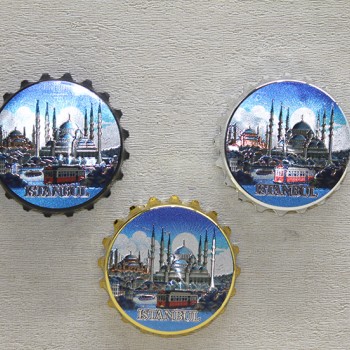 İstanbul Temalı Gazoz Kapağı Magnet - Model 3 İstanbul Temalı Gazoz Kapağı Magnet - Model 3
