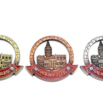 İstanbul Temalı Metal Magnet Galata Kulesi Yuvarlak Tasarım İstanbul Temalı Metal Magnet Galata Kulesi Yuvarlak Tasarım
