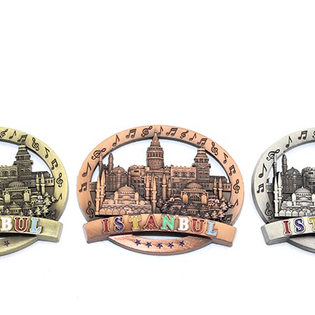 İstanbul Temalı Metal Magnet Yuvarlak Tasarım İstanbul Temalı Metal Magnet Yuvarlak Tasarım