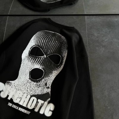 Kadın 3 iplik Kışlık Bisiklet Yaka Baskılı SweatShirt - Siyah Kadın 3 iplik Kışlık Bisiklet Yaka Baskılı SweatShirt - Siyah