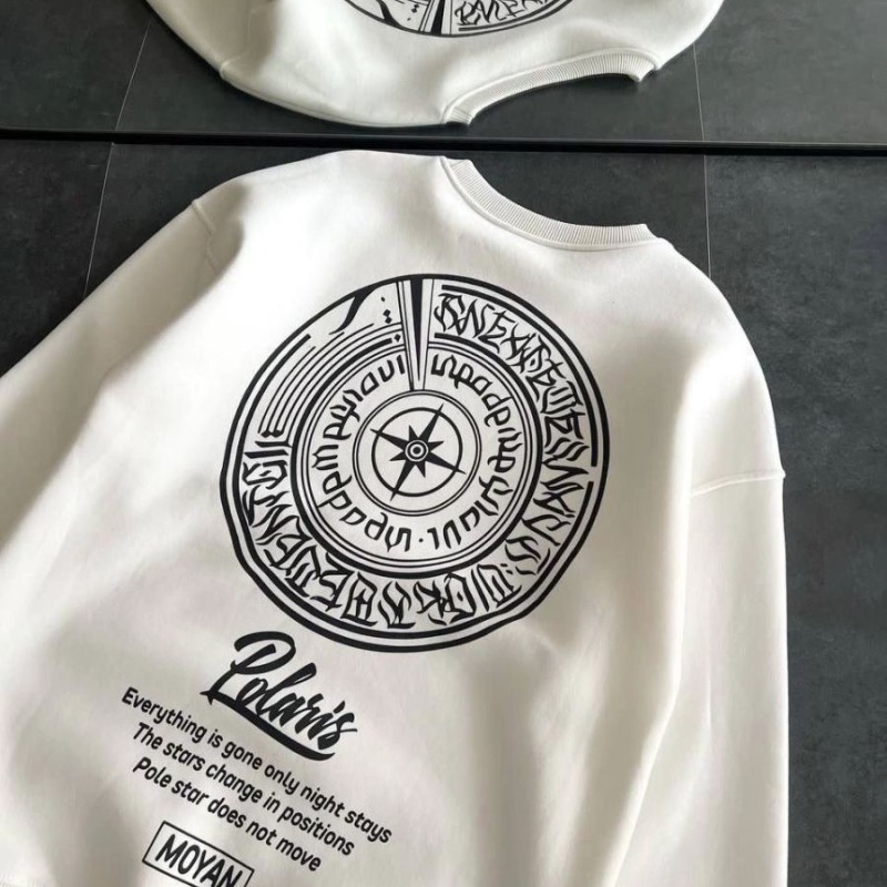 Kadın 3 iplik Pamuklu Bisiklet Yaka Baskılı SweatShirt - Beyaz Kadın 3 iplik Pamuklu Bisiklet Yaka Baskılı SweatShirt - Beyaz