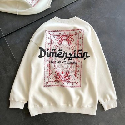 Kadın 3 İplik Pamuklu Bisiklet Yaka Baskılı SweatShirt - Beyaz Kadın 3 İplik Pamuklu Bisiklet Yaka Baskılı SweatShirt - Beyaz