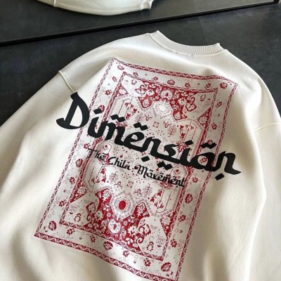 Kadın 3 İplik Pamuklu Bisiklet Yaka Baskılı SweatShirt - Beyaz Kadın 3 İplik Pamuklu Bisiklet Yaka Baskılı SweatShirt - Beyaz