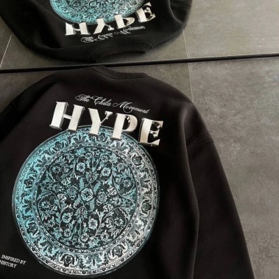 Kadın 3 İplik Pamuklu Bisiklet Yaka Baskılı SweatShirt - Siyah Kadın 3 İplik Pamuklu Bisiklet Yaka Baskılı SweatShirt - Siyah