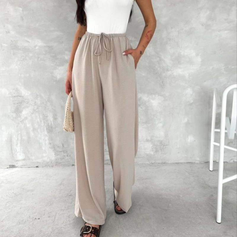 Kadın Ayrobin Oversize Kadın Pantalon - Bej Kadın Ayrobin Oversize Kadın Pantalon - Bej