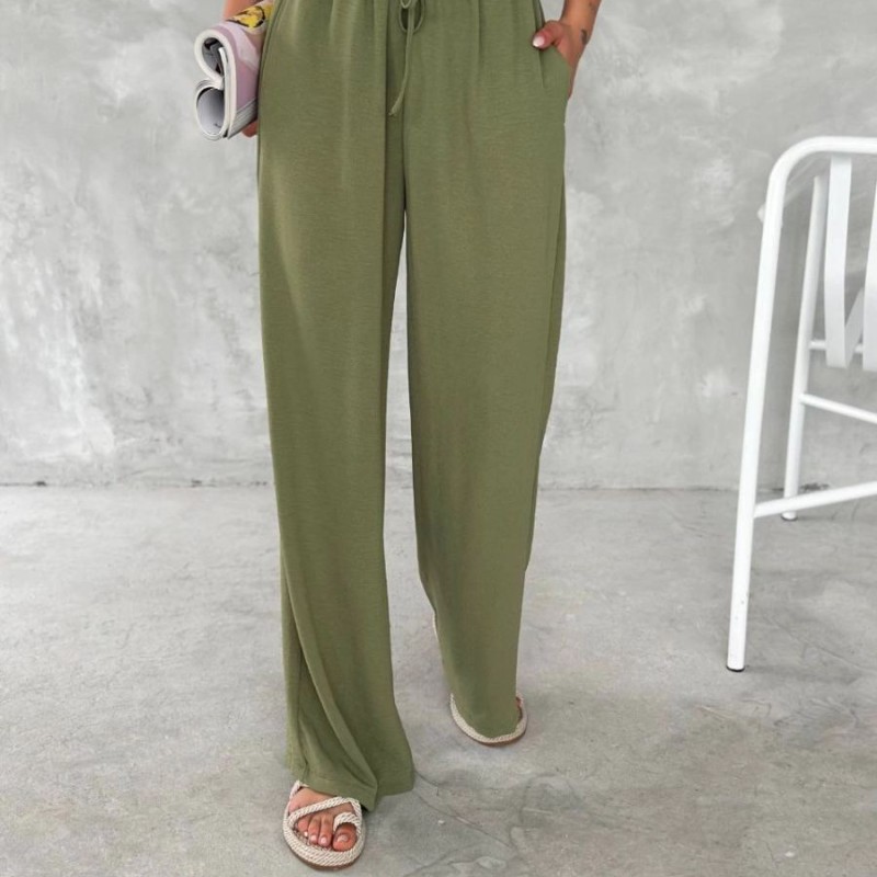 Kadın Ayrobin Oversize Kadın Pantolon - Mint Yeşili Kadın Ayrobin Oversize Kadın Pantolon - Mint Yeşili