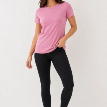 Kadın Basic Tişört Bisiklet Yaka Kısa Kol Günlük Yazlık Slim fit T-Shirt - Pembe Kadın Basic Tişört Bisiklet Yaka Kısa Kol Günlük Yazlık Slim fit T-Shirt - Pembe