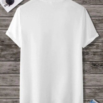 Kadın Baskılı Oversize kısa kol T-Shirt - Beyaz Kadın Baskılı Oversize kısa kol T-Shirt - Beyaz