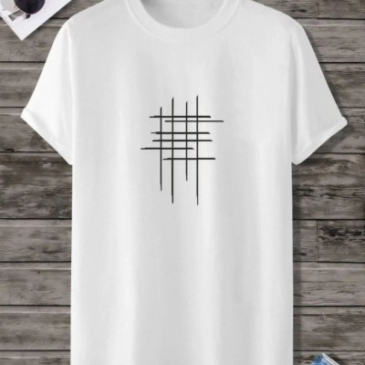 Kadın Baskılı Oversize kısa kol T-Shirt - Beyaz Kadın Baskılı Oversize kısa kol T-Shirt - Beyaz