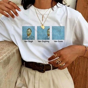 Kadın Baskılı Oversize kısa kol T-Shirt - Beyaz Kadın Baskılı Oversize kısa kol T-Shirt - Beyaz