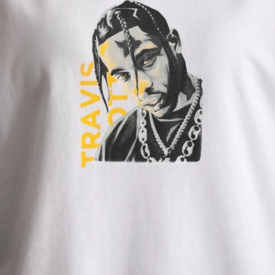 Kadın Baskılı T-Shirt Kısa Kol Bisiklet Yaka Oversize Rahat Kalıp Günlük Tişört - Beyaz Kadın Baskılı T-Shirt Kısa Kol Bisiklet Yaka Oversize Rahat Kalıp Günlük Tişört - Beyaz