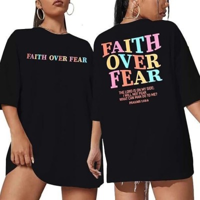 Kadın Baskılı T-Shirt Kısa Kol Bisiklet Yaka Oversize Rahat Kalıp Tişört - Siyah Kadın Baskılı T-Shirt Kısa Kol Bisiklet Yaka Oversize Rahat Kalıp Tişört - Siyah