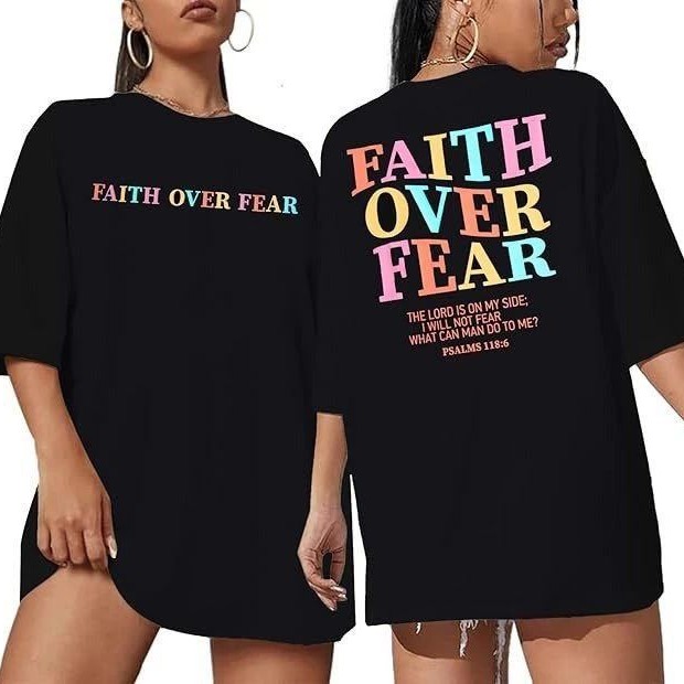 Kadın Baskılı T-Shirt Kısa Kol Bisiklet Yaka Oversize Rahat Kalıp Tişört - Siyah Kadın Baskılı T-Shirt Kısa Kol Bisiklet Yaka Oversize Rahat Kalıp Tişört - Siyah