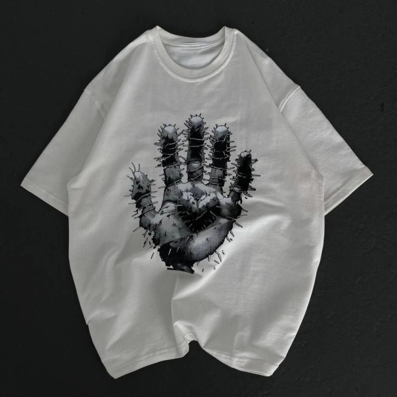 Kadın Baskılı T-Shirt Kısa Kol Bisiklet Yaka Regular Fit Rahat Kalıp Günlük Tişört - Beyaz Kadın Baskılı T-Shirt Kısa Kol Bisiklet Yaka Regular Fit Rahat Kalıp Günlük Tişört - Beyaz