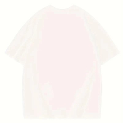 Kadın Baskılı Tişört Bisiklet yaka yazlık Kısa Kol oversize t-shirt - Beyaz