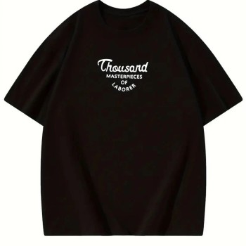 Kadın Baskılı Tişört Bisiklet yaka yazlık Kısa Kol oversize t-shirt - Siyah Kadın Baskılı Tişört Bisiklet yaka yazlık Kısa Kol oversize t-shirt - Siyah