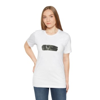 Kadın Bisiklet Yaka Baskılı kısa kol T-Shirt - Beyaz Kadın Bisiklet Yaka Baskılı kısa kol T-Shirt - Beyaz