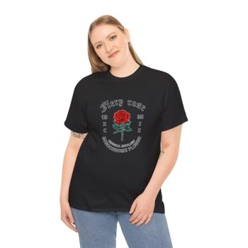 Kadın Bisiklet Yaka Baskılı Kısa kol T-Shirt - Siyah Kadın Bisiklet Yaka Baskılı Kısa kol T-Shirt - Siyah