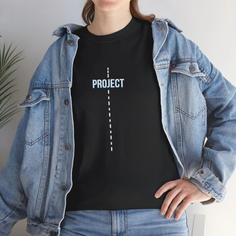Kadın Bisiklet Yaka Baskılı Kısa kol T-Shirt - Siyah Kadın Bisiklet Yaka Baskılı Kısa kol T-Shirt - Siyah