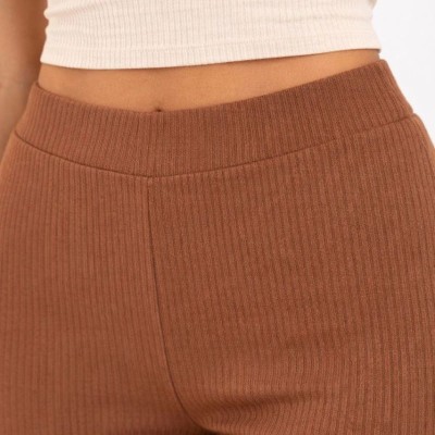 Kadın Fitilli Kaşkorse İspanyol Paça Tayt Yüksek Bel Esnek Pantolon - Kahverengi Kadın Fitilli Kaşkorse İspanyol Paça Tayt Yüksek Bel Esnek Pantolon - Kahverengi