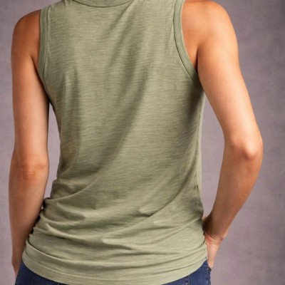 Kadın Flamlı Kumaş Kolsuz Atlet Günlük Fitness Spor T-Shirt - Yeşili Kadın Flamlı Kumaş Kolsuz Atlet Günlük Fitness Spor T-Shirt - Yeşili