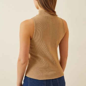 Kadın Full Likralı Fitilli Kaşkorse Body - Camel Kadın Full Likralı Fitilli Kaşkorse Body - Camel