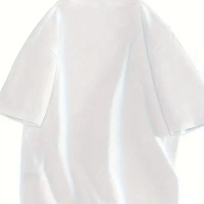 Kadın Gülücük Baskılı Tişört Kısa Kol Bisiklet Yaka Oversize T-Shirt - Beyaz Kadın Gülücük Baskılı Tişört Kısa Kol Bisiklet Yaka Oversize T-Shirt - Beyaz
