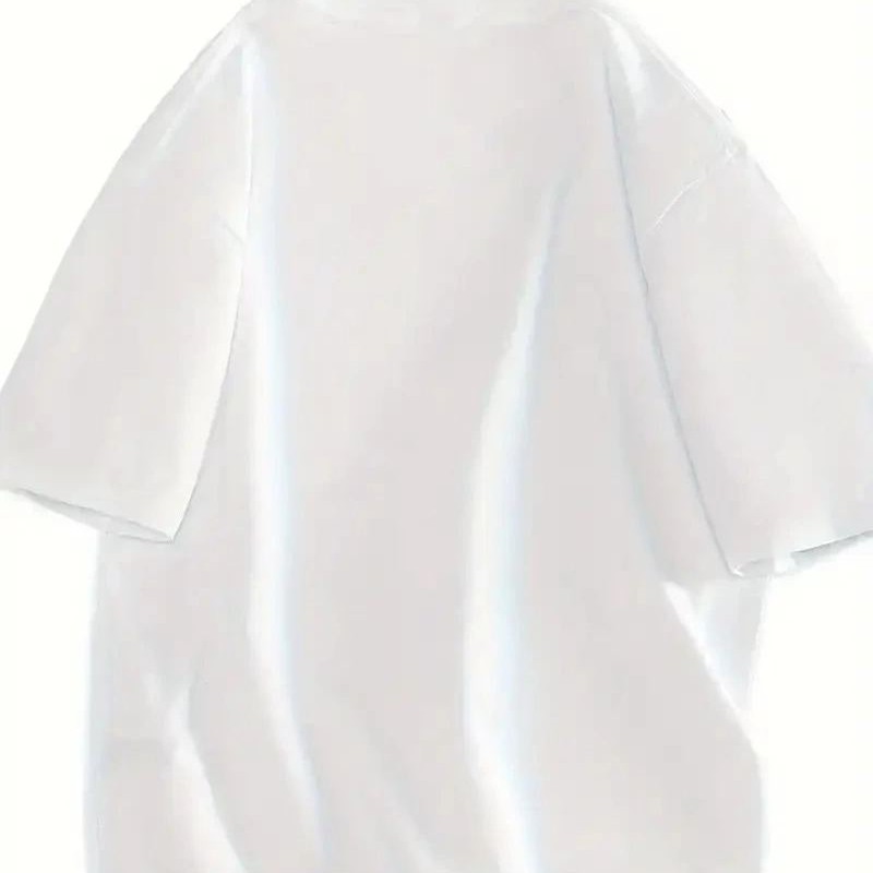 Kadın Gülücük Baskılı Tişört Kısa Kol Bisiklet Yaka Oversize T-Shirt - Beyaz Kadın Gülücük Baskılı Tişört Kısa Kol Bisiklet Yaka Oversize T-Shirt - Beyaz