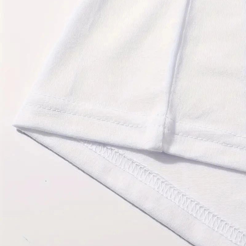 Kadın Kahve Desen Baskılı Tişört Kısa Kol Bisiklet Yaka Oversize T-Shirt - Beyaz Kadın Kahve Desen Baskılı Tişört Kısa Kol Bisiklet Yaka Oversize T-Shirt - Beyaz