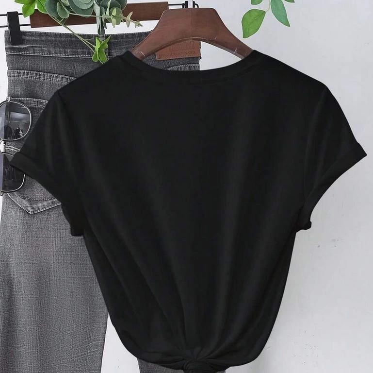 Kadın Kalp Baskılı T-Shirt Kısa Kol Bisiklet Yaka Oversize Tişört - Siyah Kadın Kalp Baskılı T-Shirt Kısa Kol Bisiklet Yaka Oversize Tişört - Siyah