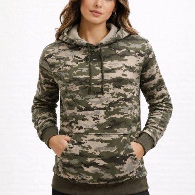 Kadın Kamuflaj Desenli 2 İplik 4 Mevsim Kapüşonlu Kanguru Cepli Hoodie Sweatshirt - Kamuflaj Kadın Kamuflaj Desenli 2 İplik 4 Mevsim Kapüşonlu Kanguru Cepli Hoodie Sweatshirt - Kamuflaj